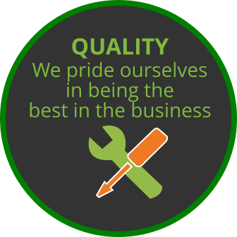 We pride ourselves in being the best in the business  QUALITY